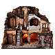 Ambientazione classica forno stalla mucca 10 cm presepe napoletano 50x60x40 s1