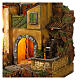 1700s Neapolitan nativity village with watermill 40x60x40 cm for 10 cm figures s2