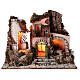 Village 1700 style Neapolitan Nativity grindstone 50x60x40 for statues 10 cm s1