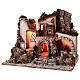 Village 1700 style Neapolitan Nativity grindstone 50x60x40 for statues 10 cm s3