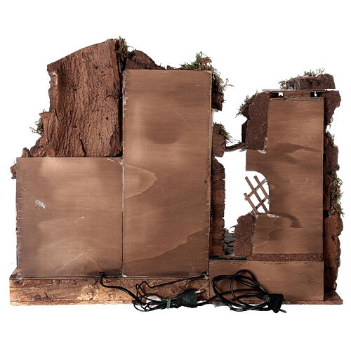 Scenografia w stylu XVIII wieku z młynem – szopka neapolitańska, 50×60×40 cm, do figurek 10 cm 6