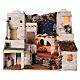 Village style arabe avec four crèche napolitaine 50x60x45 cm pour santons 10 cm s1