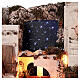 Borgo stile arabo con forno presepe napoletano 50x60x45 per statue 10 cm s4