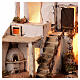 Borgo stile arabo con forno presepe napoletano 50x60x45 per statue 10 cm s5
