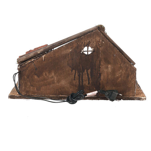 Sheep Barn 40x25x25 cm for Neapolitan Nativity Scene with 10 cm characters 4