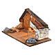 Maison crèche napolitaine 40x25x25 cm pour santons 10 cm s2