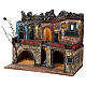 Lighted village Neapolitan nativity two-story 40x50x30 cm for 8-10 cm figurines s3