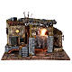 Temple ruins fountain and house Neapolitan Nativity scene 40x50x30 for statues 8 cm s1