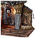 Temple ruin fountain and house Neapolitan nativity 40x50x30 cm for 8 cm statues s2