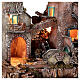 Rustic village set 1700s mill oven bridge 8-10 cm Neapolitan nativity 40x50x40 cm s2