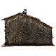 Masonry Nativity house for statues 6 cm 25x30x20 cm s5