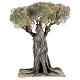 Árbol olivo belén napolitano 30 cm cartón piedra madera s1