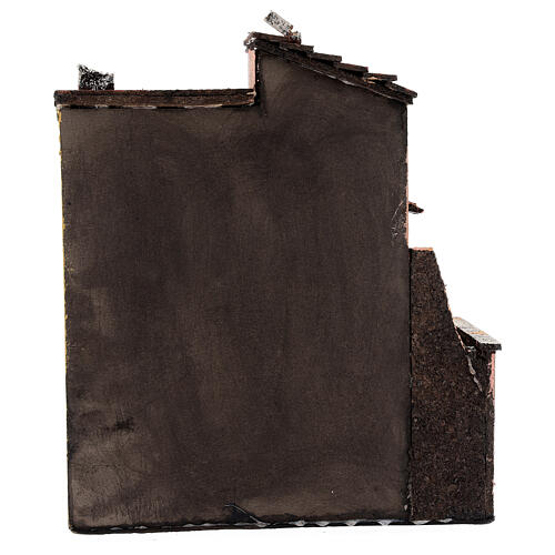 Casas de aldeia tradicional em miniatura para presépio napolitano com figuras de altura média 8-10 cm, 27x22,5x14,5 cm 4