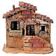 Casas adyacentes corcho belén napolitano 15x15x10 cm para estatuas 3 cm s1