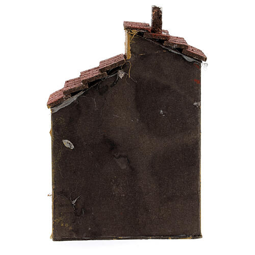 Häuschen aus Kork neapolitanische Krippe ocker 15x10x10 cm für Figuren 4 cm 4