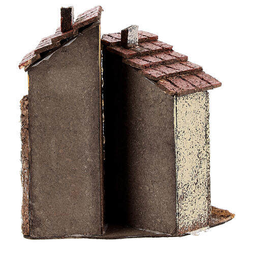 Dom do szopki neapolitańskiej z korka, 15x10x15 cm, dla figurek 4 cm 4