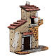 Cork house with ruined arch for Neapolitan Nativity scene 15x15x5 for statues 4-6 cm s2