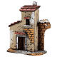 Cork house with ruined arch for Neapolitan Nativity scene 15x15x5 for statues 4-6 cm s3