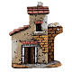 Casa sughero arco diroccato presepe napoletano 15x15x5 per statue 4-6 cm s1