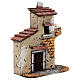 Casa sughero arco diroccato presepe napoletano 15x15x5 per statue 4-6 cm s2