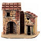 Miniature cork houses Neapolitan Nativity scene 15x15x5 for statues 4 cm s1