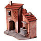 Casas pared corcho miniatura belén napolitano 15x15x5 para estatuas 4 cm s2