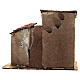 Case muro sughero miniatura presepe napoletano 15x15x5 per statue 4 cm s4