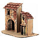 Miniature houses with cork walls Neapolitan Nativity Scene for 4 cm figurines 15x15x5 cm s2