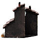 Casa em miniatura escada, telhado e chaminés para presépio napolitano com figuras altura média 3 cm, medidas: 13,5x14x9 cm s4