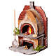 Cork oven with light fire effect 15x10x10 cm for Neapolitan Nativity Scene with 8-10 cm figurines s2