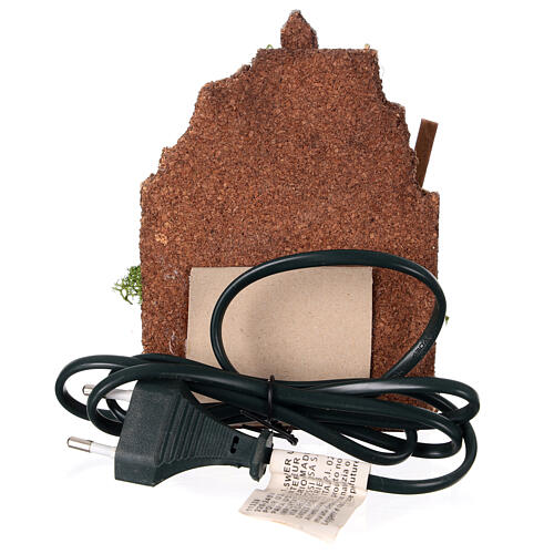 Forno effetto muratura luce fuoco presepe napoletano 15x10x10 presepe 8-10 cm 4
