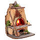 Forno effetto muratura luce fuoco presepe napoletano 15x10x10 presepe 8-10 cm s3