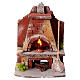 Masonry oven with light fire effect 15x10x10 cm for Neapolitan Nativity Scene with 8-10 cm figurines s1