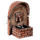 Arc-shaped fountain with cork shed 15x10x10 cm for 8-10 cm figurines s2
