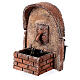 Arc-shaped fountain with cork shed 15x10x10 cm for 8-10 cm figurines s3