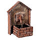 Working fountain for Neapolitan Nativity scene sloping roof 14x10x10 cm s2