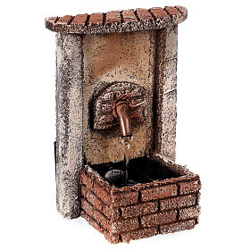 Neapolitan Nativity Scene: Rectangular fountain with pump 15x10x10 cm for statues 10-12 cm