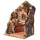 Cabane crèche napolitaine avec village 6 cm 35x25x20 cm s2