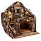 Village, houses, mountain, cave for Neapolitan Nativity scene 30x35x35 for statues 6 cm s3