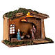 Stable with lantern 25x30x20 cm for 10 cm nativity s4