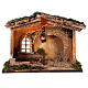Stable with lantern 25x30x20 cm for 10 cm nativity s5