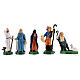 Coloured nativity scene statuettes 4 cm set 25 pcs s5