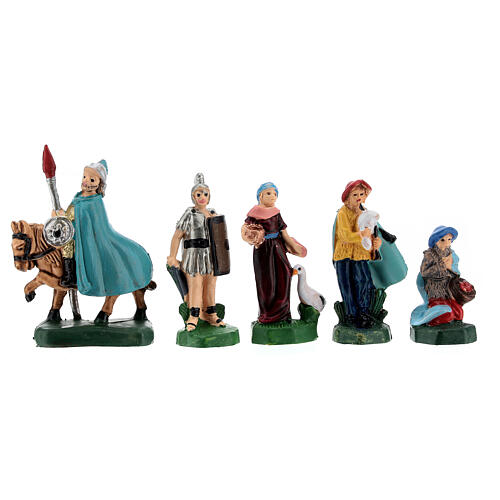 Santons crèche type coloré 4 cm set 25 pcs 4