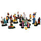 Santons crèche type coloré 4 cm set 25 pcs s1