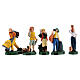 Santons crèche type coloré 4 cm set 25 pcs s3