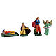 Santons crèche type coloré 4 cm set 25 pcs s6