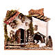 Budynek z owcami, 15x20x15 cm, szopka 8-10 cm s1