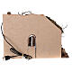 Cabaña templio griego iluminada 35x50x25 cm con natividad 16 cm s5