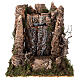Mini cascade with pump 25x25x20 cm, nativity set 14-16 cm s1