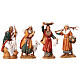 Presépio estilo árabe cena mercado figuras Moranduzzo altura média 10 cm; medidas: 33x50x40 cm s6